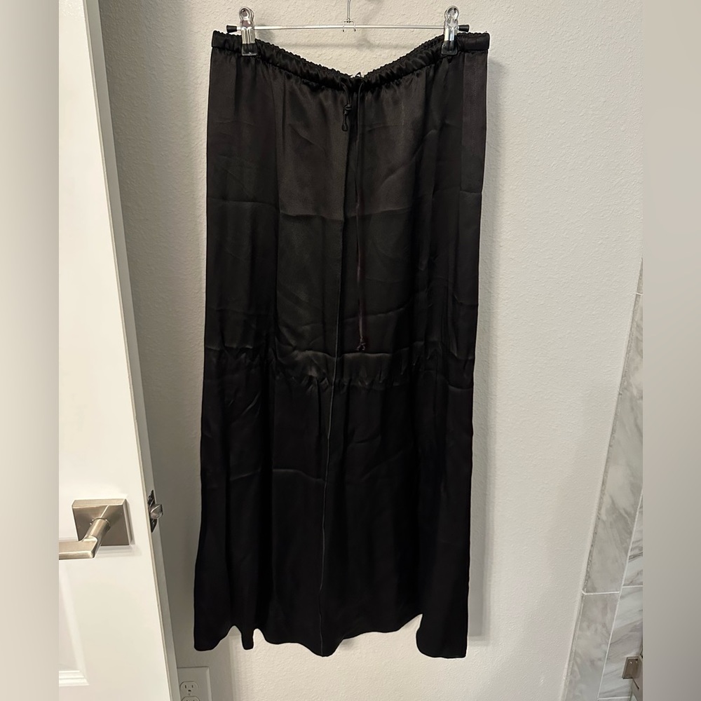 Zara satin effect midi skirt